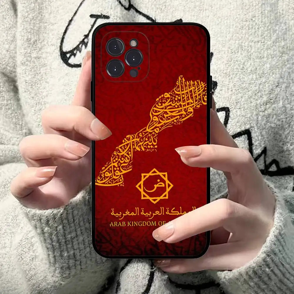 Maroc M-Morocco Flag For IPhone 17 16 15 14 13 12 11 Pro Max 13 17Air Shockproof Soft Phone Cases Coque