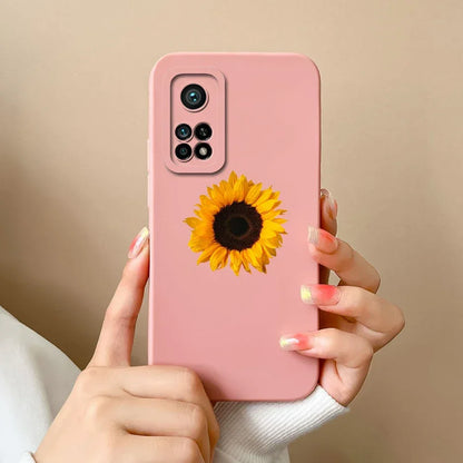 For Xiaomi Mi 10T 5G Phone Case Matte Liquid Silicone Shell For Xiaomi Mi 10T Pro 5G Cute Cat Cartoons Ultrathin Fashion Fundas