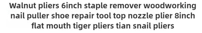 RUR Tower Pincers Non-slip Grips Pliers Flat Mouth Cattle Horse Hoof Nippers Snips Puller Hand Tools Pulling Nails Cutting Wires