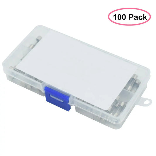 100pcs 5x20mm Quick Blow Glass Tube Fuse Assorted Kit Amp 0.2A 0.5A 1A 2A 3A 5A 8A 10A 15A 20A 250V with Storage Box by PDG ibma