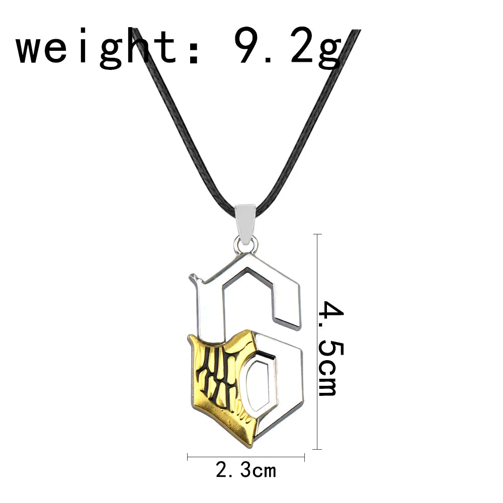 Anime Bleach Ulquiorra Cifer Mask Keychain Fashion Kurosaki Ichigo Broken Masks Pendant Metal Choker Necklace Fans Cosplay Gifts