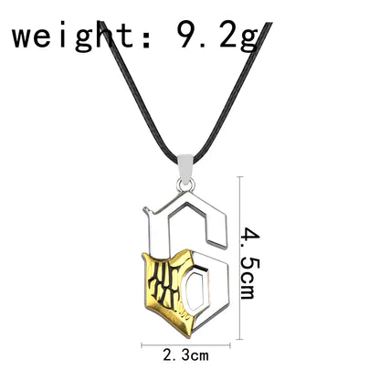 Anime Bleach Ulquiorra Cifer Mask Keychain Fashion Kurosaki Ichigo Broken Masks Pendant Metal Choker Necklace Fans Cosplay Gifts