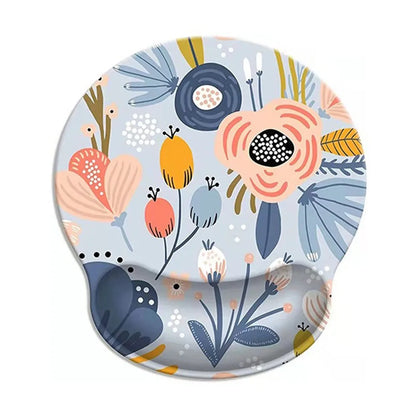 Gift Leopard Mouse Pad Ergonomic Gel Wrist Support Grey Non-Slip Base Wrist Rest Pad Typing and Pain Relief