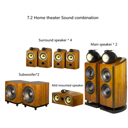 AVplay Double 10 inch HiFi Fever Speaker 7.1/7.2 Home Theater Cinema System With 12 Inch Subwoofer 5.5 inch Around Speaker