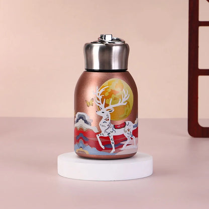 Creative Gift 316 Stainless Steel Insulated Cup Leak Proof Portable Water Bottle 300ml Durable Coffee Mug Outdoor Hiking