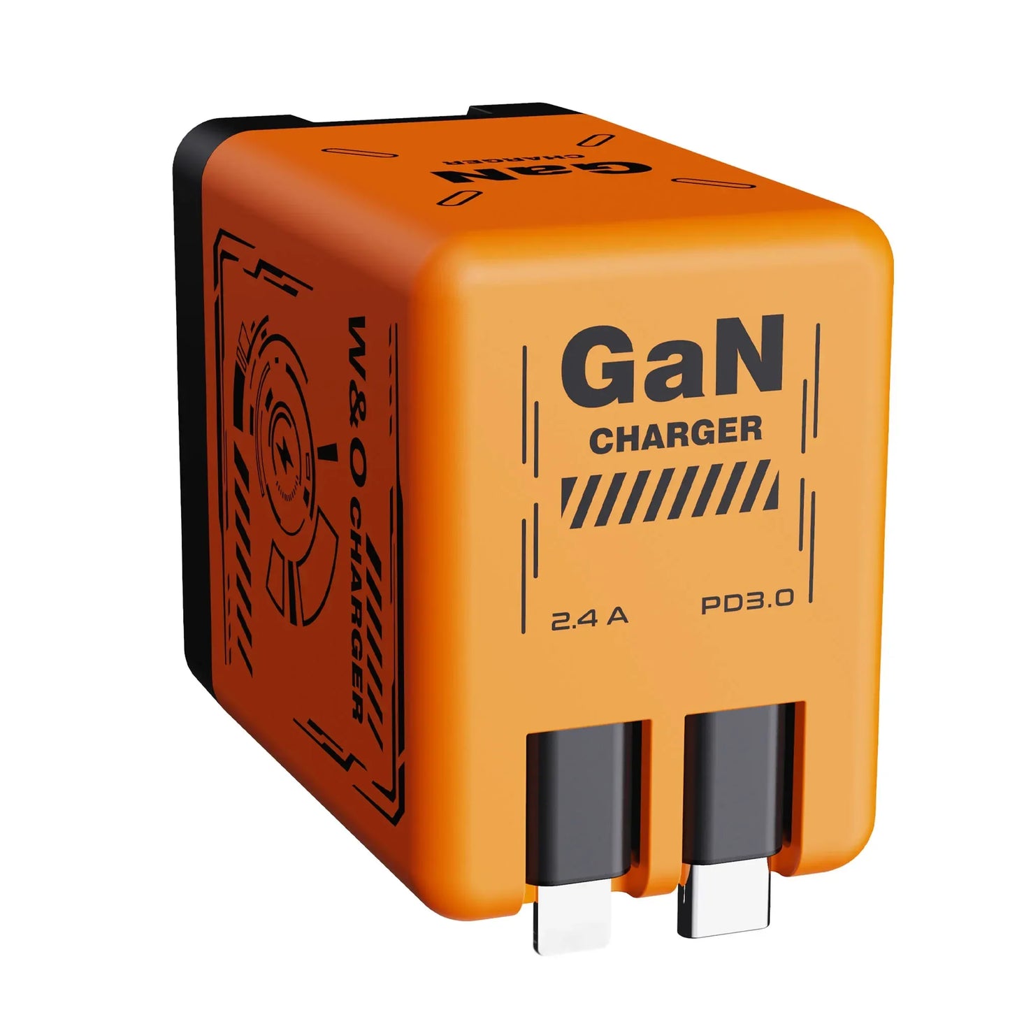 Multi Functional Folding Adapter Charging Protection GaN 20W PD3.0 Fast Charger With Retractable Type-C Cable Portable General