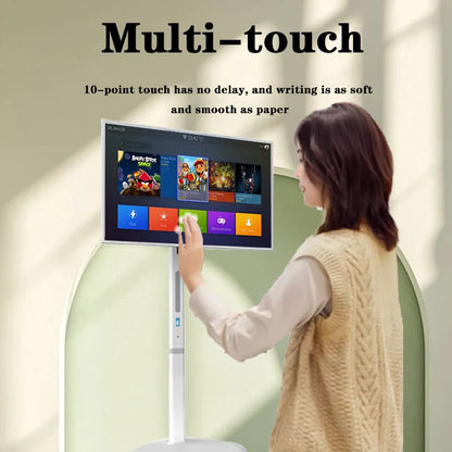 Téléviseur intelligent interactif 24 pouces avec écran tactile, salle de sport et jeux en direct