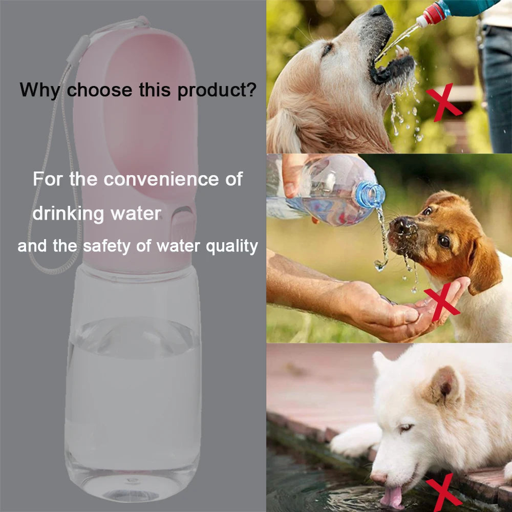 Portable Dog Water Bottle Pet Travel Water Drinker For Small Big Dogs Cat Outdoor Walking Puppy Drinking Bowl Chihuahua Supplies