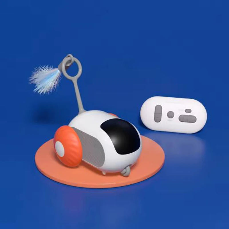 Intelligent Sports Car Remote Control Electric Cat Toys Entertainment Fun Pet Mice Interactive Feathers Cat Sticks Pet Toy