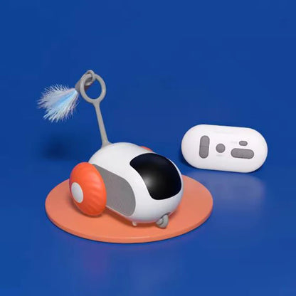 Intelligent Sports Car Remote Control Electric Cat Toys Entertainment Fun Pet Mice Interactive Feathers Cat Sticks Pet Toy