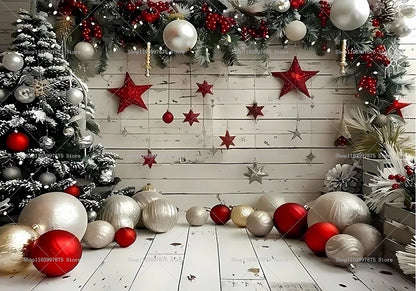 Merry Christmas Backdrops Wonderland Snowman Decor Photography Background Kids Birthday Party Baby Shower Banner Party Supplies