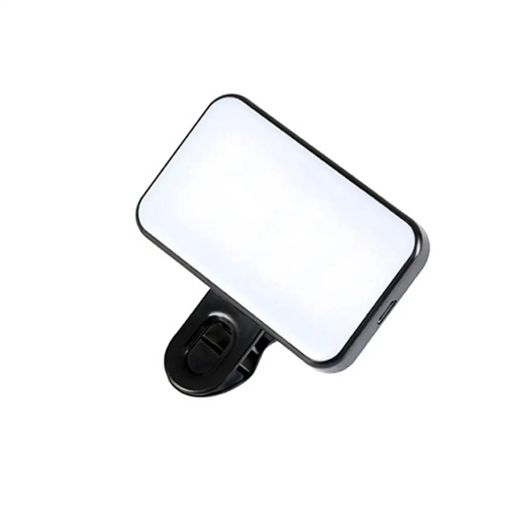Multi Functional Computer Conference Light LED Handheld Clip Fill Light Video Live Photography Three Colors Rechargeable