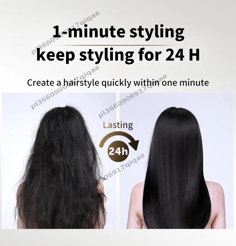 2 IN 1 Hair-care Airstrait Hair Straightener Hair Dryer Negative Ion Hair Styler Long-Lasting Styling Tool Hairdryer Machine