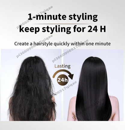 2 IN 1 Hair-care Airstrait Hair Straightener Hair Dryer Negative Ion Hair Styler Long-Lasting Styling Tool Hairdryer Machine