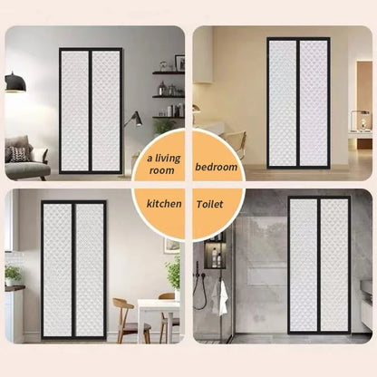 Winter magnetic cotton door curtain, thickened, warm, windproof, partition curtain, soundproof, cold proof, blackout curtain