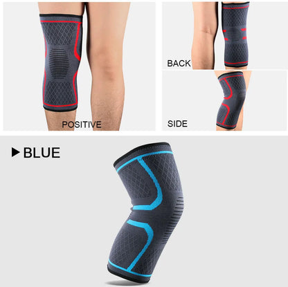 1/2PCS Fitness Running Cycling Knee Support Braces Elastic Nylon Sport Compression Knee Pad Sleeve for Basketball Volleyball