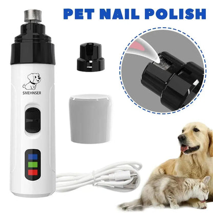 Dog Nail Grinders Painless USB Charging Rechargeable Pet Nail Clippers Quiet Electric Dog Cat Paws Nail Grooming Trimmer Tools