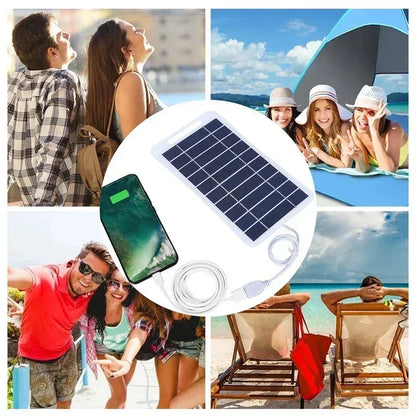 2-15W 5V USB Type-C Solar Panel Charger Kit Portable Flexible Lightweight Mini System for Phones Power Banks Car Camping Hiking