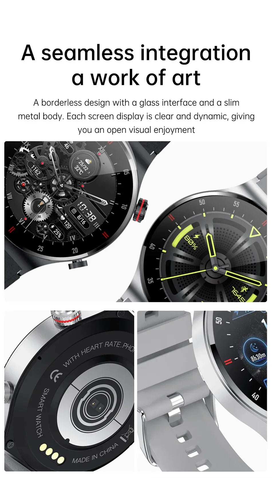 2023 New Bluetooth Call Smart watch Men Full touch Screen Sports fitness watch Bluetooth is Suitable For Android ios Smart watch