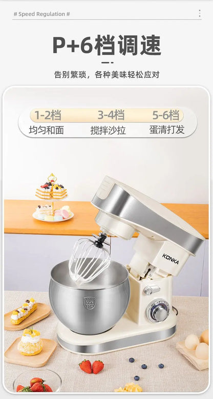 1500W stand Chef Machine mixer Multifunctional  Commercial Mixer Dough Mixer Household Small Automatic New electric blender 220V