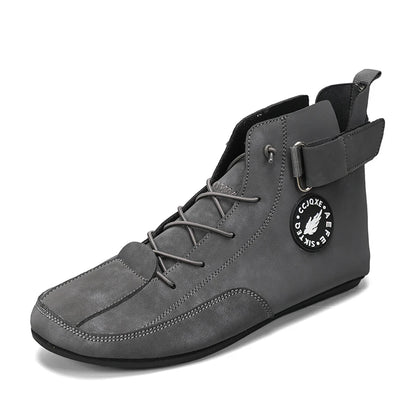 YRZL Men's Shoes Ankle Boots Lightweight Anti-slip Man Casual Walking Shoes Soft Soles Comfortable Breathable Blue Shoes for Men