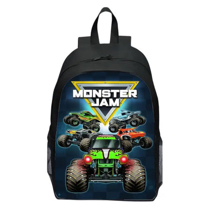 Monster Jam Truck Children's Backpack Primary School Backpack Kindergarten Backpack Male and Female Students