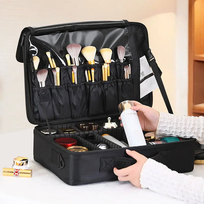 Large Capacity Cosmetic Case Waterproof Manicure Makeup Toolbox,Makeup Bag For Travel New Professional Tattoo Tool Makeup Case