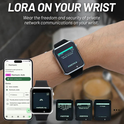 LILYGO T Watch S3 Lora Meshtastic Tracker ESP32-S3 WIFI Bluetooth LoRa Repeater IoT BMA423 Sensor with Mic Speaker Program