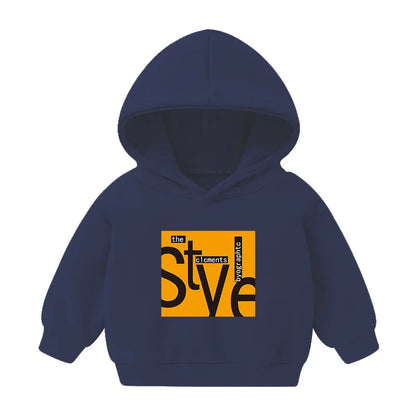 1pcs Boys Girls Thick Velvet Cartoon Tees Kids Solid Casual Fashion Warm Autumn Winter Sweatshirt Hoodie Baby Cloths Infant Tops