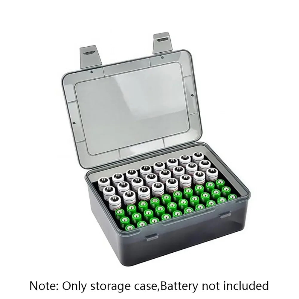 Battery Storage Organizer Holder Holds AA AAA Batteries Container Home Battery Storage Box Case Battery Organization Dispenser
