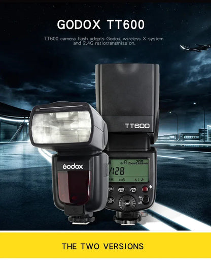 Godox TT600/TT600S Camera Flash Speedlite GN60 Built-In 2.4GHz X Wireless Radio System On Camera Flash  for Sony Nikon Fuji