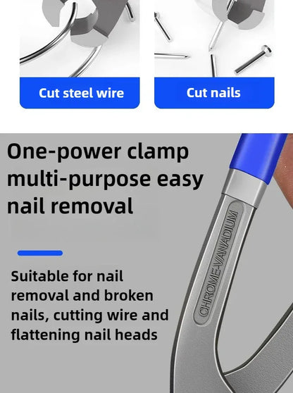 RUR Tower Pincers Non-slip Grips Pliers Flat Mouth Cattle Horse Hoof Nippers Snips Puller Hand Tools Pulling Nails Cutting Wires
