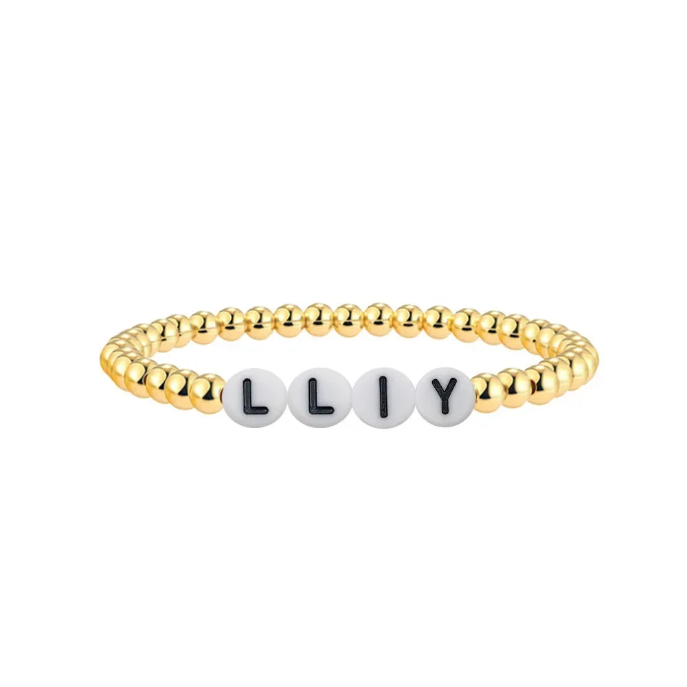 KKBEAD Candy Color Heart Bracelets for Girl Gift Letter MAMA Jewelry Mother's Day Gifts Stretch Bracelet for Women Pulseras