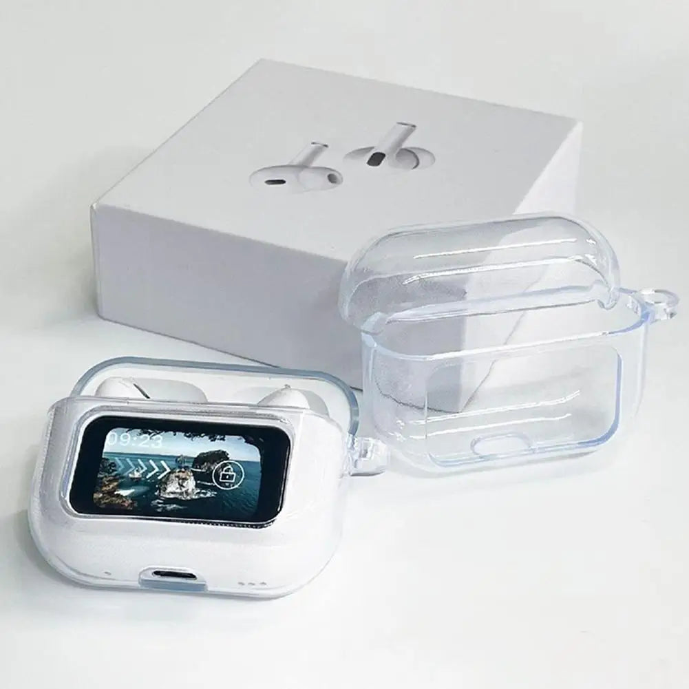 For A9 Pro Headset Case Earphone Case For Airpods Protective Cover Anti-Fall Shockproof Dustproof Transparent Silicone Case