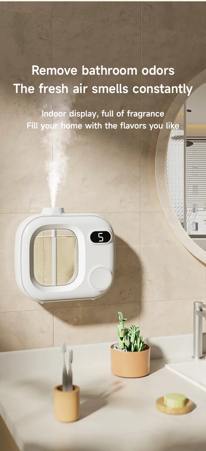 Searide Aromatherapy Machine Automatic Fragrance Spraying Bathroom Deodorization 50ML Essential Oil For Home Bedroom Toilet