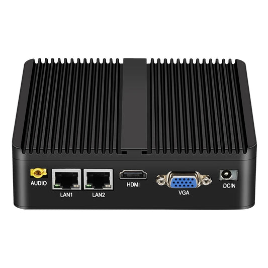 XCY Fanless Mini PC Intel Core I5-5200U I3-5005U Dual GbE LAN 2x RS-232 Serial Ports 4x USB Embedded IPC WiFi Windows Linux by PDG ibma