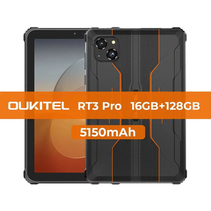 Oukitel RT3 PRO 5150mAh Battery 8"HD Display 13.9mm Ultra-Slim Profile IP68 &IP69K & MIL-STD-810H