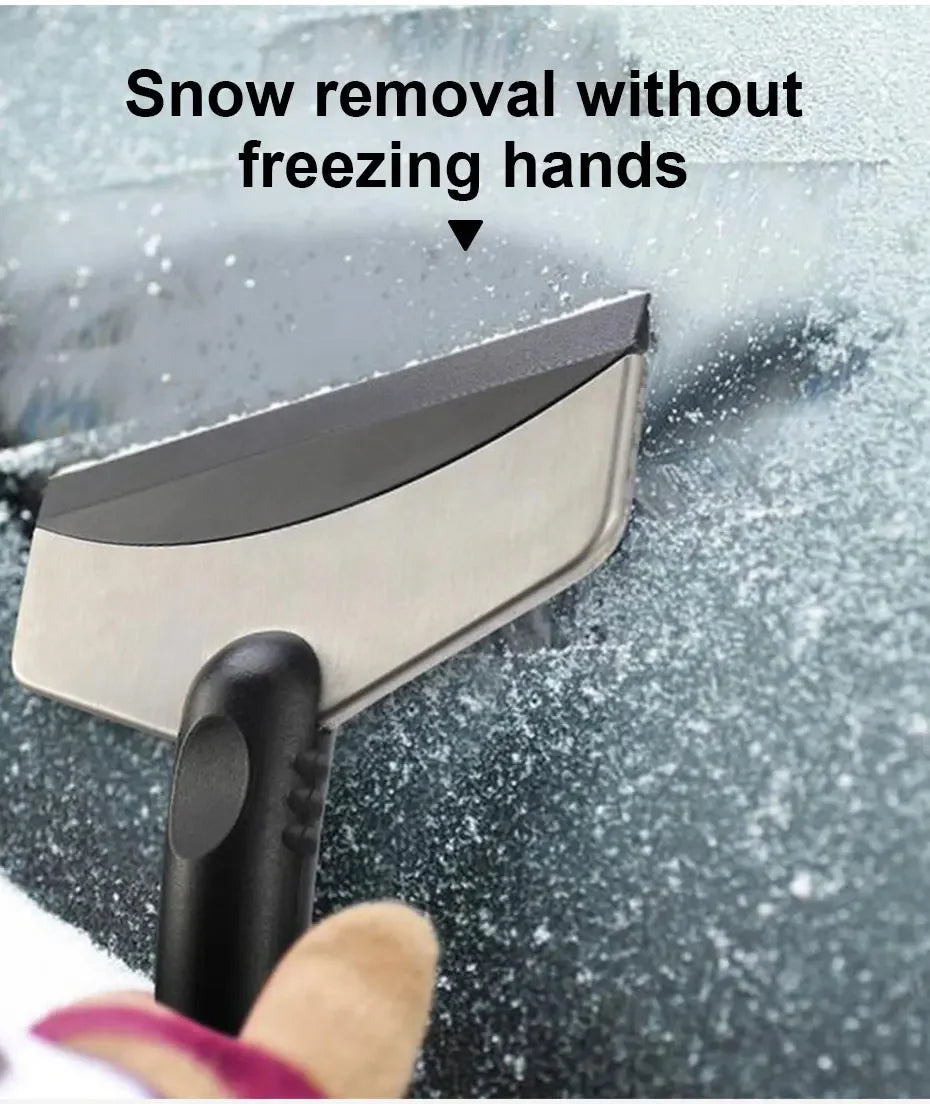 SEAMETAL Car Ice Scraper Snow Removal Shovel Winter Windshield Window Snow Cleaning Scraping Tool Auto Ice Breaker Snow Shovel