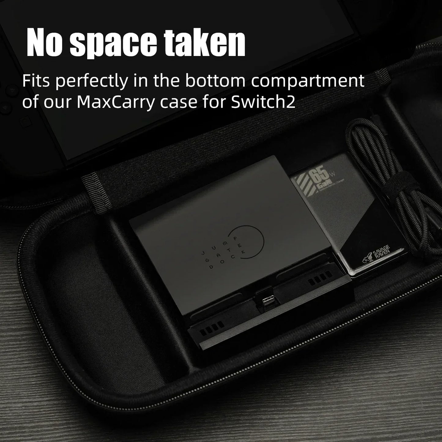 Savage Raven by Skull & Co. Jumpgate Dock USB C Hub Portable Stand Docking Station for Switch 2 and OLED Game Accessories