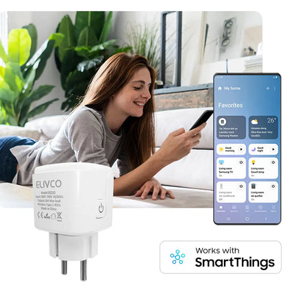 eWelink 16A/20A Smart Plug WiFi EU Socket With Power Monitoring Timing Function Support Alexa Google Home Alice SmartThimgs IFTT
