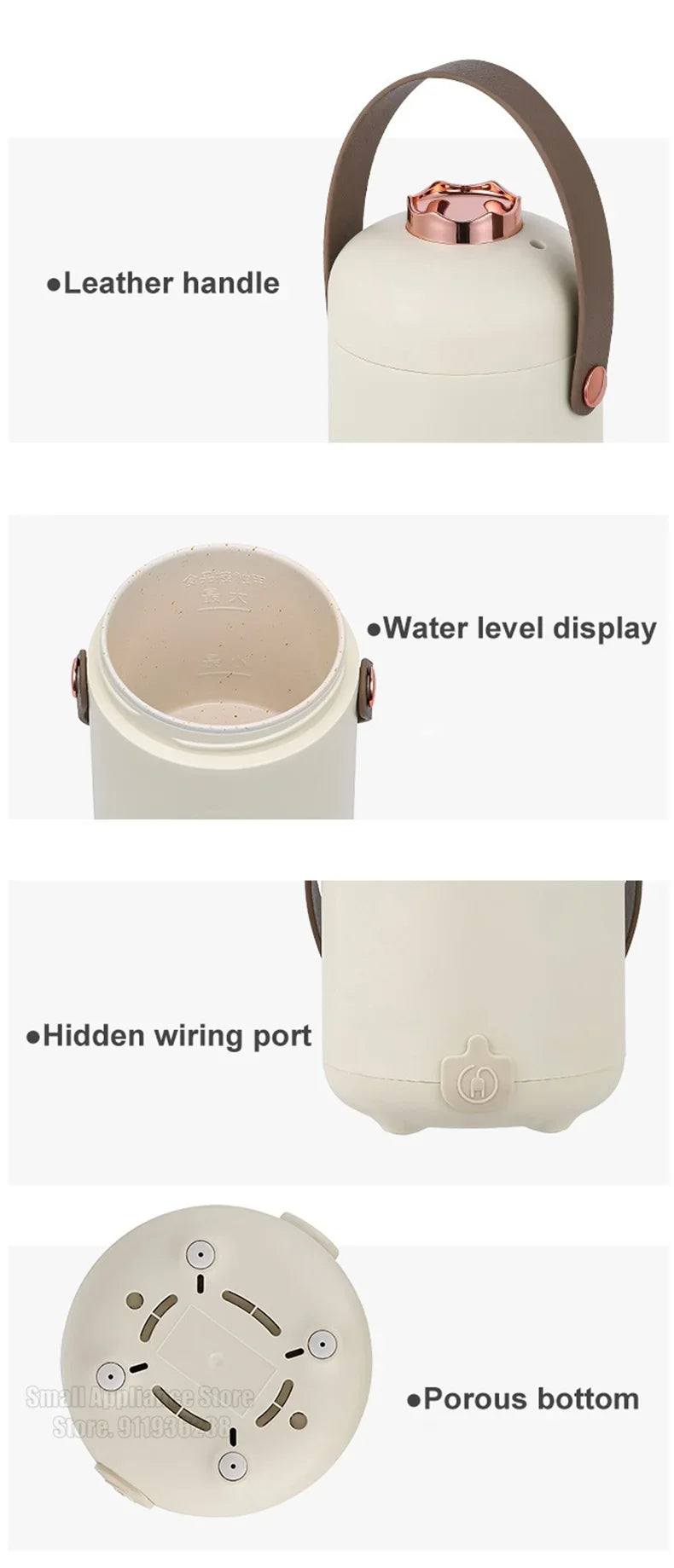 New Mini Rice Cooker Small 600ML Electric Cooker Multifunctional Electric Cooking Pot 12H Reservation Mini Hot Pot For Dormitory