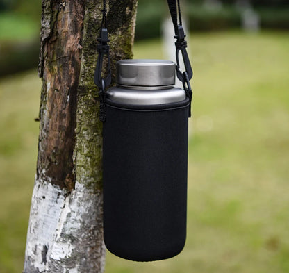 Boundless Voyage Sports Bottle 1000ml, Titanium Water Bottle Wide Mouth, Camping Hiking Cycling Drinkware, Tea Coffee Canteen