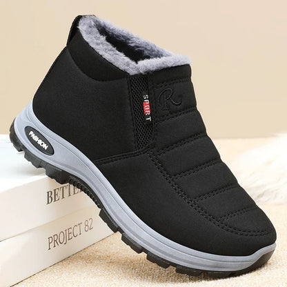 Winter New Women's Warm Cotton Boots Fleece-lined Thickened Waterproof Non-slip Women's Cotton Shoes Snow Boots