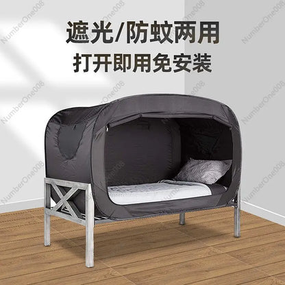 Camping folding tent free of installation integrated student dormitory blackout curtain outdoor mosquito net