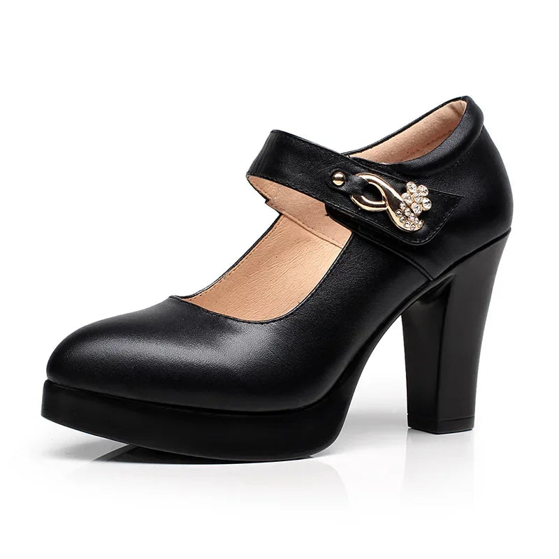 5 8 10cm Small Size 32-44 Elegant Gold Silver Wedding Shoes Women Platform Pumps 2026 Block High Heels Shoes Dress Office Model