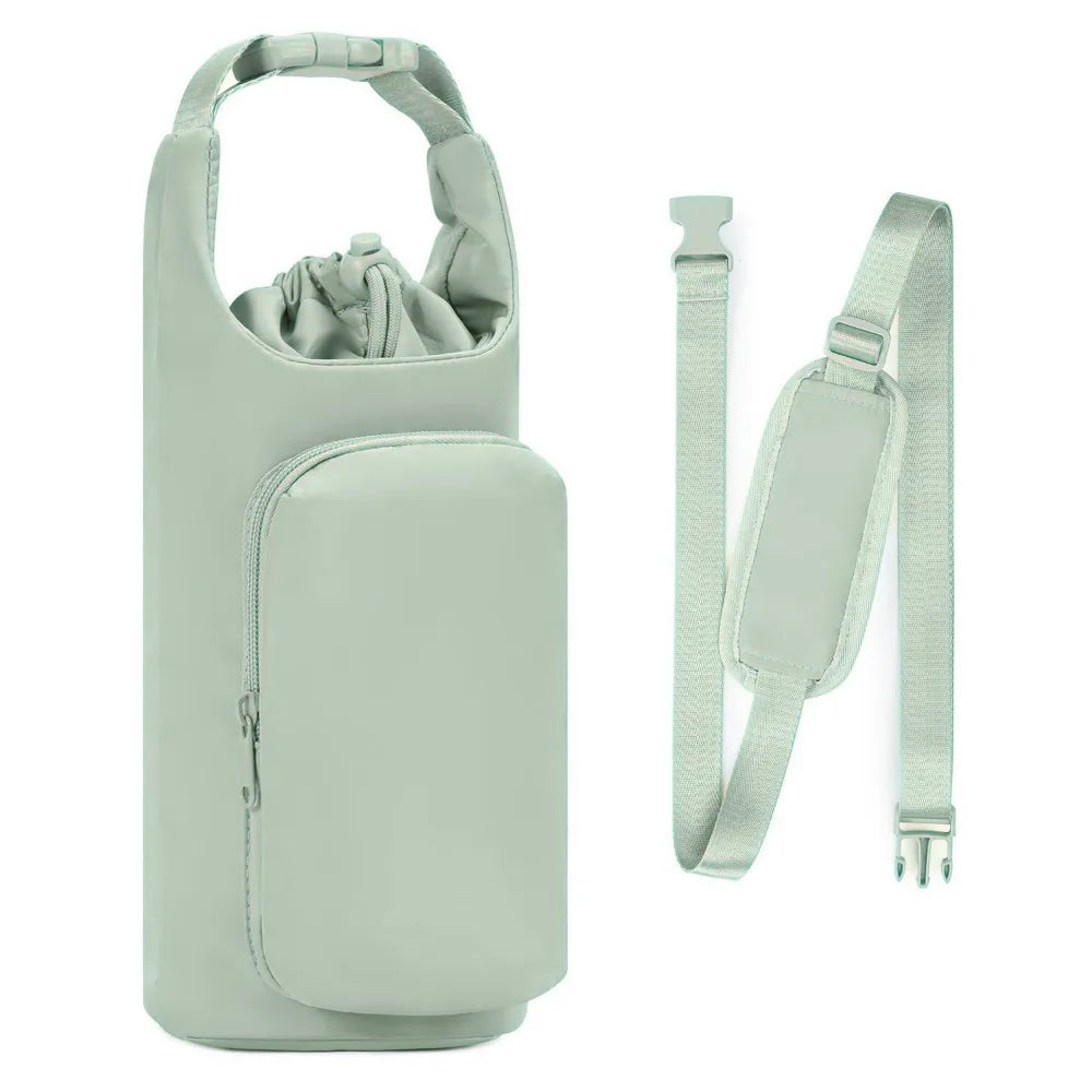 New Portable Water Bottle Carrier Bag Adjustable Outdoor Shoulder Bag Bottle Accessories with Straps Water Bottle Sleeve