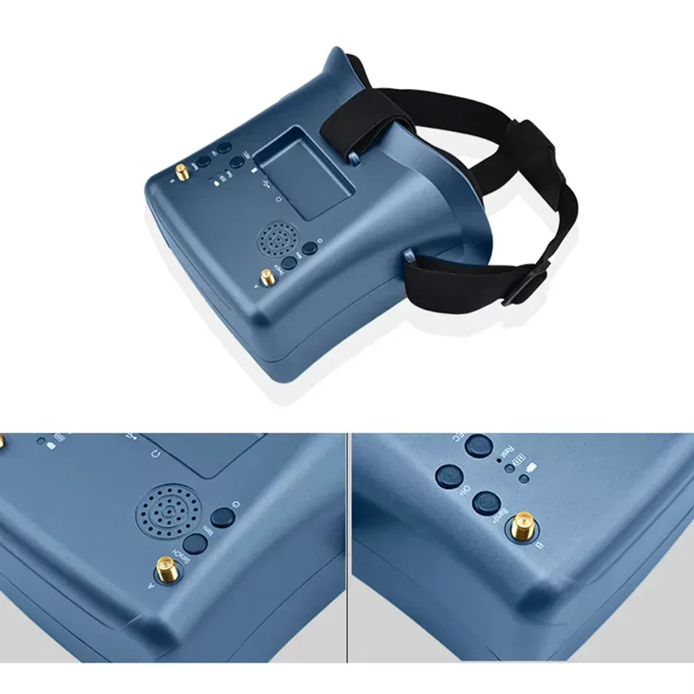 LS-800D FPV Goggles 5.8G 40CH 5inch 4.3inch HD DVR Video Glasses Headset Kit for FPV RC Racing Drone Quadcopter Multi-copter