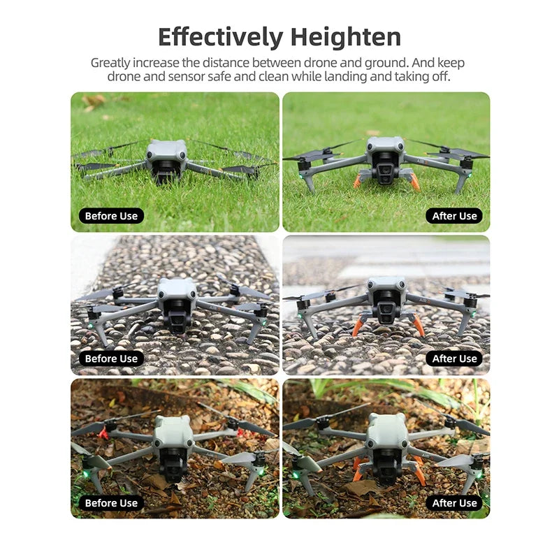 Foldable Landing Gear For DJI Air 3S/Air 3 Height Increasing Leg Extension Protector For DJI Air 3S/Air 3 Drone Accessories