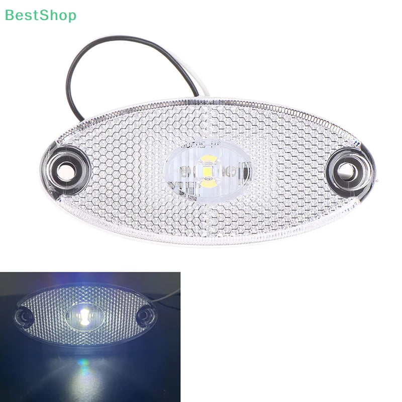 1PC 12V 24V Led Side Marker Lights for Trailer Trucks Caravan Side Clearance Marker Light Lamp Led Lorry Amber Red White