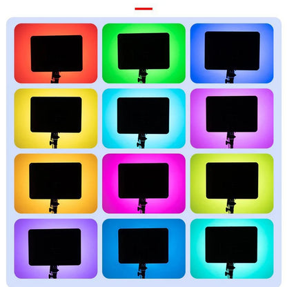 10inch RGB LED Photography Video Light Panel Lighting Photo Studio Lamp Kit Remote Control For Shoot Live Streaming Tripod Stand